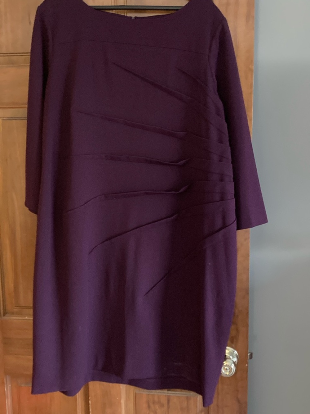 Calvin Klein Deep Purple Midi Shift Dress